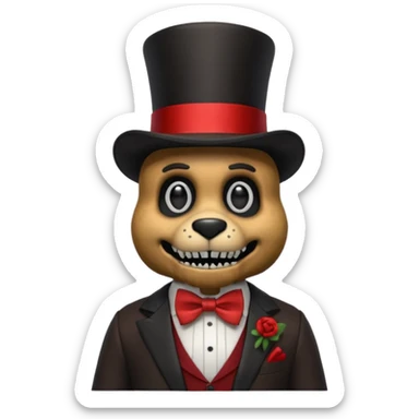 Freddy Fazbear from Five Nights At Freddy's Moive sticker