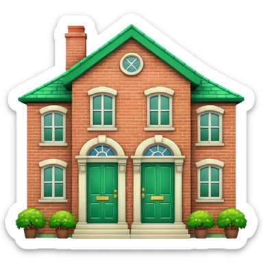 casa de frente sticker