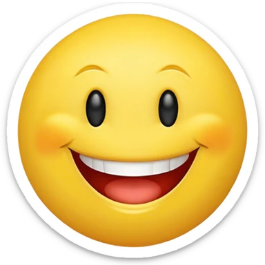 Smiley face sticker