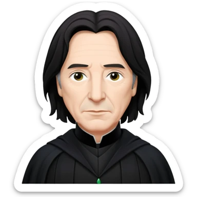 elegant severus snape alan rickman sticker
