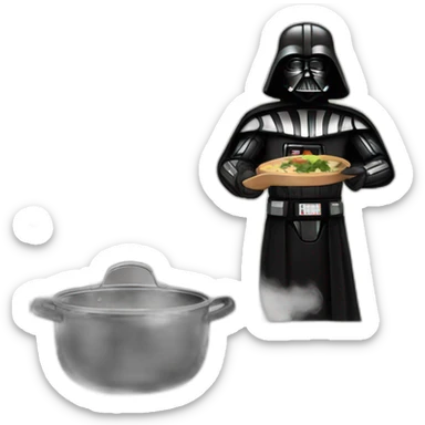 dark vador cooking sticker