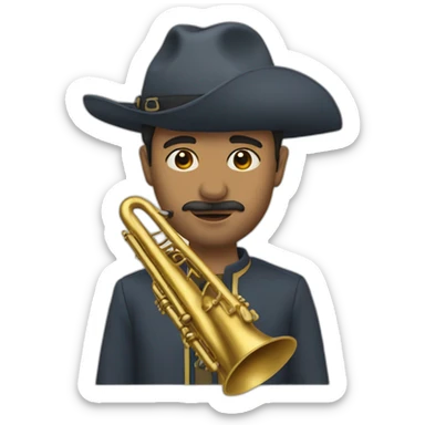 Gitan fait trompette sticker