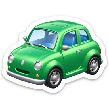 green car toy sticker