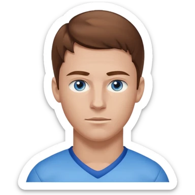 Super Bowl patriots football player number 10 brown hair pale blue eyes sticker