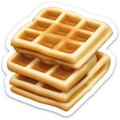dessert thin waffle roll with brown condensed milk inside sticker