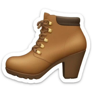 Light brown heel boots sticker