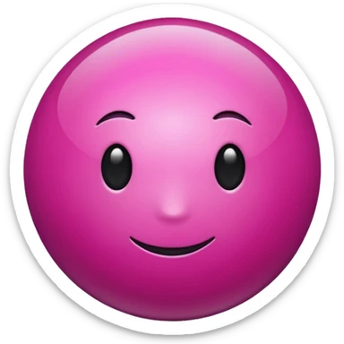 magenta sphere. sticker