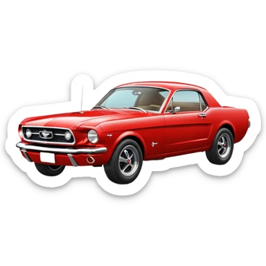Classic mustang sticker