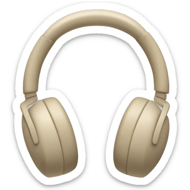 sony xm4 beige headphones  sticker