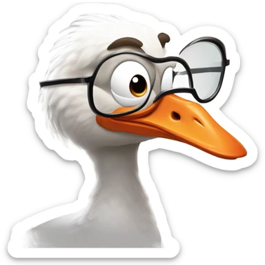 Silly goose sticker