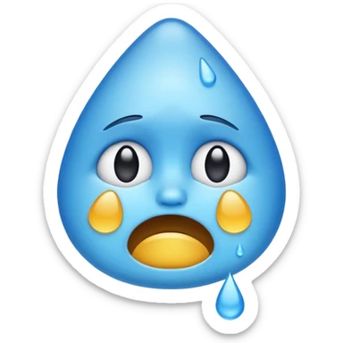 Üzgün gözleri dolan emoji sticker