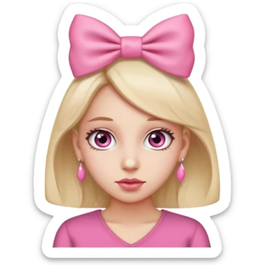 Show her body,make her eyes smaller,the fucking bow ok her ear. sticker