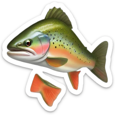 rainbow-trout-side-view sticker