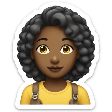 African-American Pansexual girl  sticker
