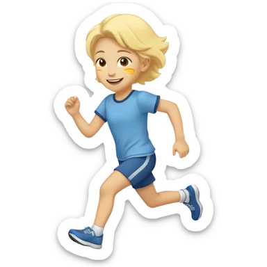 a child’s sentimental running to return from his white father back to his yellow mother sticker