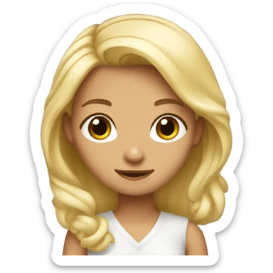 Blond therian girl sticker