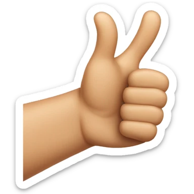 Thumbs up emoji with naips sticker