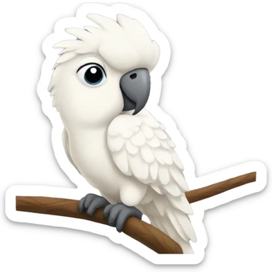 Sad cockatoo sticker