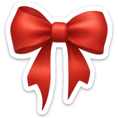 Red bow sticker