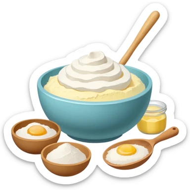 aethetic baking ingredients sticker