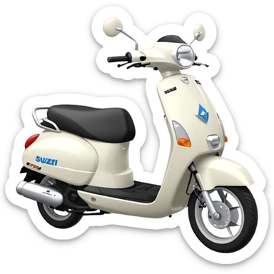  New Suzuki access 125 white emoji sticker