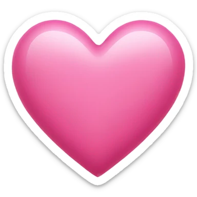 pink love heart sticker