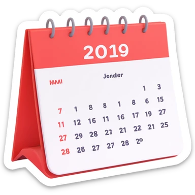 calendar week sticker