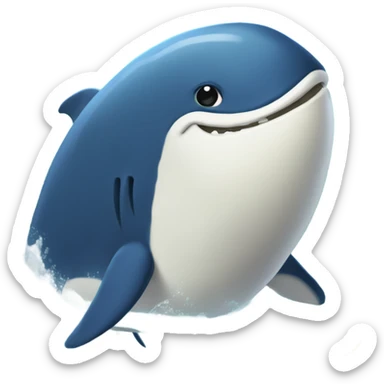 Una ballena enamorada sticker