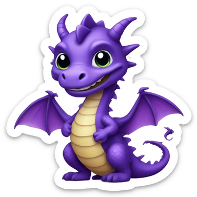 violet dragon sticker