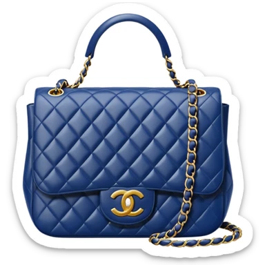 chanel heart white color bag sticker