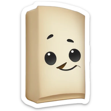 Book with happy face sticker