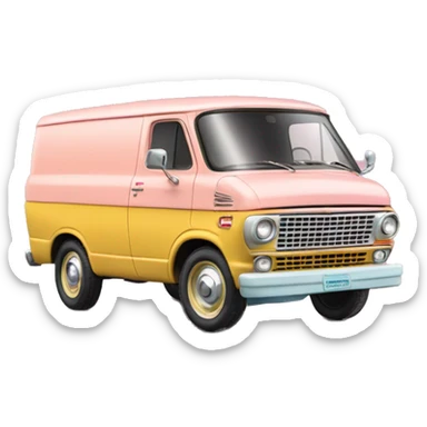 1964 ford van Barbie cargo van sticker