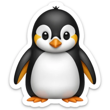 Pinguino con ropa de dormir sticker