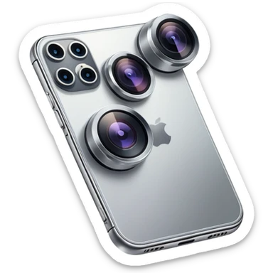iPhone 15 Pro with its distinctive triple camera setup and titanium frame sticker