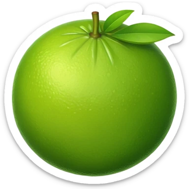 single lime sticker