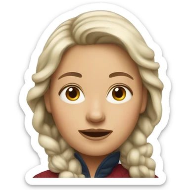 Norwegian woman sticker