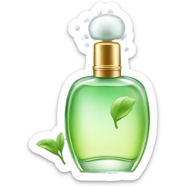 Perfume in hanf spraying sticker