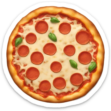 A delicious pizza emoji sticker