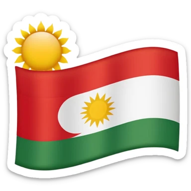 Kurdistan Flagge  sticker