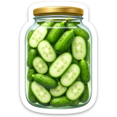 a jar of pickled cucumbers






 sticker