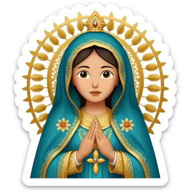 virgen de Santa María de Guadalupe sticker
