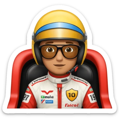 🧍‍♂️🏎️ sticker