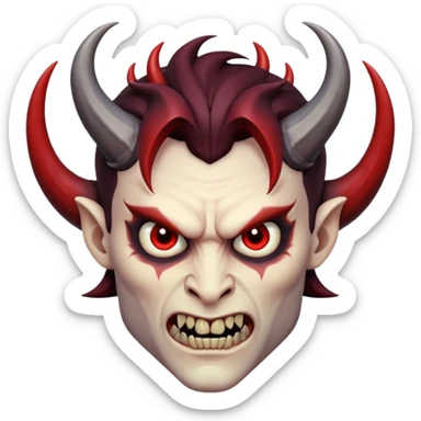 Ange diabolique homme sticker
