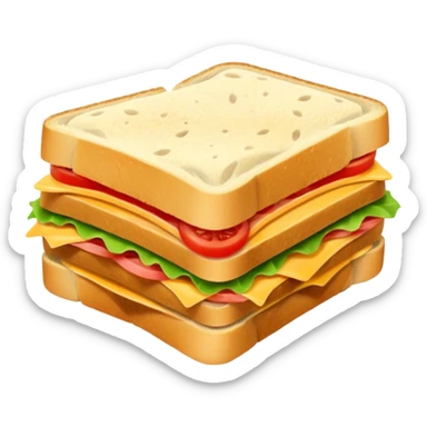 folded snacks, sandwich sticker