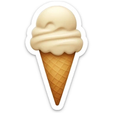 beige icecream sticker