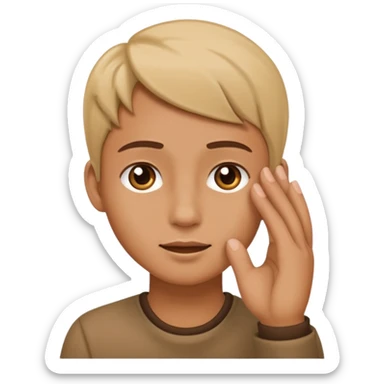 Sorry touch the ear sticker