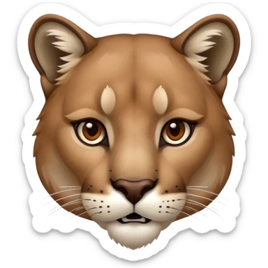 Cougar head sticker