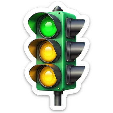 green light from traffic sticker