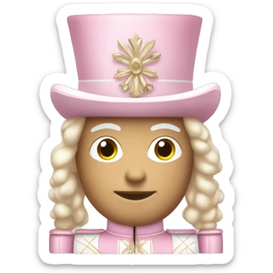 Light pink nutcracker sticker