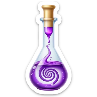 glitter purple remedy sticker